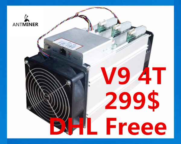 Ready In Stock !! AntMiner V9 4T/S Bitcoin Miner can mine BCH / BTC Asic Miner Newest 16nm Btc Miner Bitcoin mine NO PSU Better Than S7