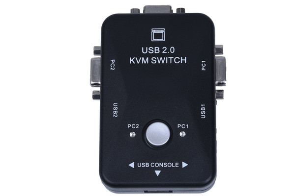 Hot Sale 2 Port VGA USB KVM Switch Splitter Auto Controller Keyboard Mouse Printer Up to 1920*1440