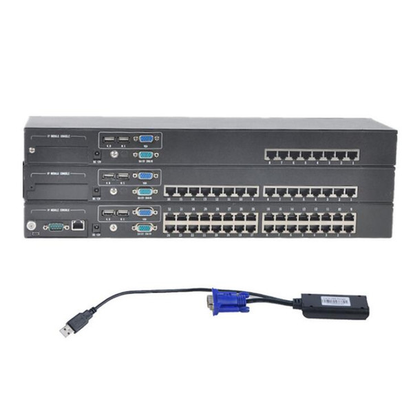 CAT5 KVM Switch Network Type 16 Port USB PS/2 Mixing