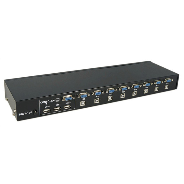 Freeshipping 8 Port USB 2.0 External KVM Switch Box Switcher Support 1920x1440 NEW