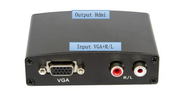 Limited 1 Ports 1920 X 1080 New Vga + R/l for Audio To Hdmi Adapter Converter Signal Audio+video Analog Xfdz23