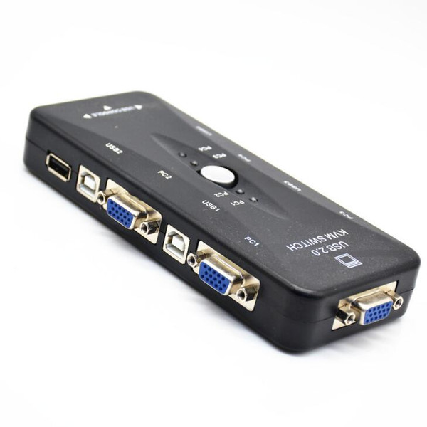 VGA switcher four in and one out KVM switch 4-port USB