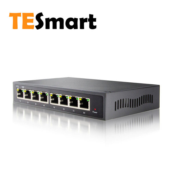 TESmart 1000M IGMP Switch Network Switch,8-Port Gigabit Ethernet Easy Smart Switch, Plug and Play Desktop