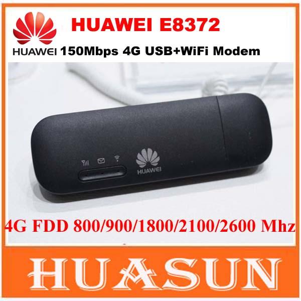 free shipping Huawei E8372 150Mbps 4G LTE Wifi Modem CAT4 USB stick PK huawei E8278 W800Z