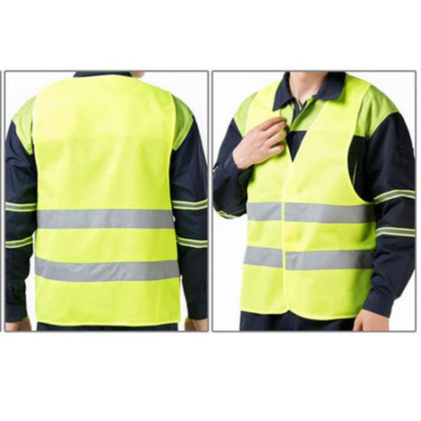 New hot Unisex XL XXL XXXL Reflective Vest Workwear Provides High Visibility Day Night Running Cycle Warning Child Safety Vest