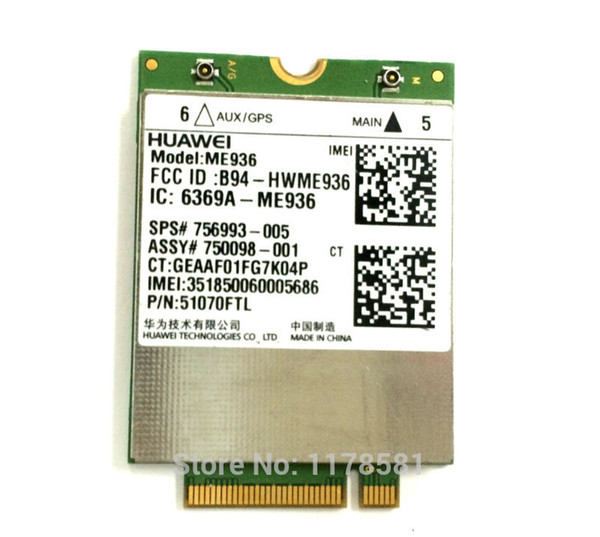 Freeshipping HUAWEI ME936 4G LTE WCDMA/HSDPA/HSUPA/HSPA+ GPRS/EDGE NGFF Modules