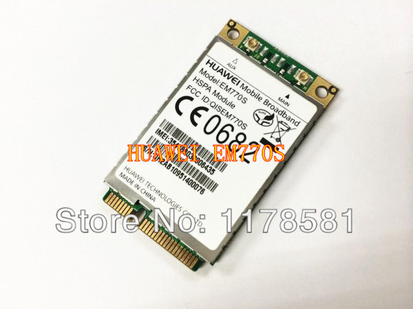 Freeshipping UNLOCKED HUAWEI EM770S 3G Module 7.2Mbps HSDPA GSM EDGE GPRS Wireless 3G Modem PCI-E card