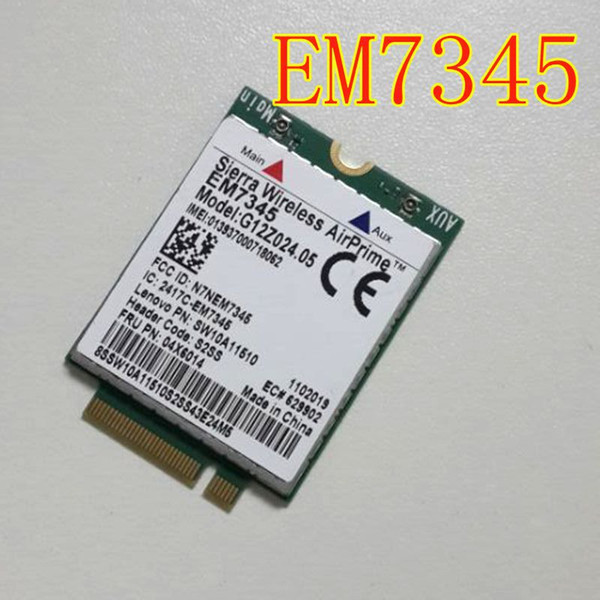 Freeshipping For Lenovo Thinkpad GOBI5000 EM7345 LTE 04x6014 T440 X240 WWAN HSPA+ EVDO NGFF card 4G