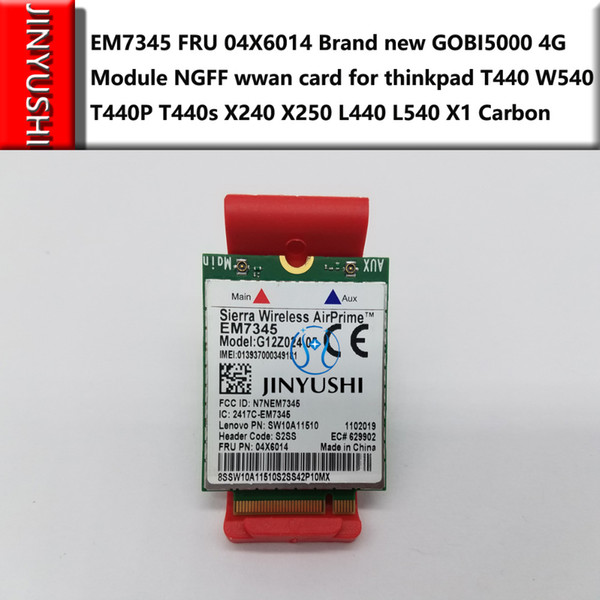 Freeshipping For EM7345 FRU 04X6014 Brand new GOBI5000 4G Module NGFF wwan card for thinkpad T440 W540 T440P T440s X240 X250