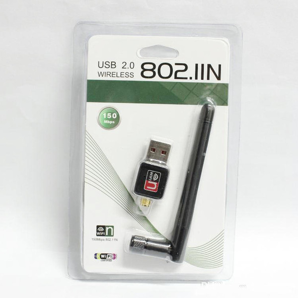 USB WiFi Wireless Adapter Network LAN Card With 2dbi Antenna IEEE 802.11n/g/b 150M Mini Adapter