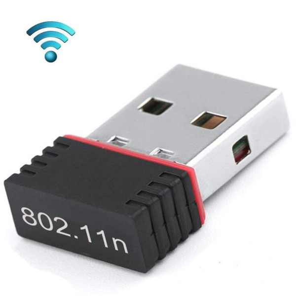 100pcs 150Mbps Mini Wireless Adapter Network Card 802.11n Computer USB Portable WIFI Signal Receiver RTL8188 Chip Network Card