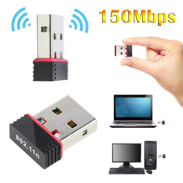 kebidu Mini USB Wifi Adapter Antenna 150Mbps USB Wireless Receiver Dongle Network Card RTL8188EU External Wi-Fi For PC wholesale