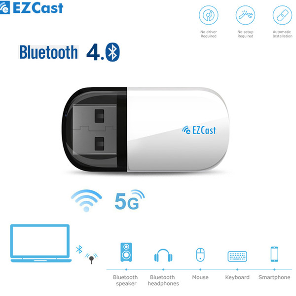 EZCAST EZC-5200BS USB Wireless WiFi WLAN Network Adapter 600Mbps Dual Band 2.4G/5G Bluetooth 4.2 Receiver & transmitter for PC Laptop