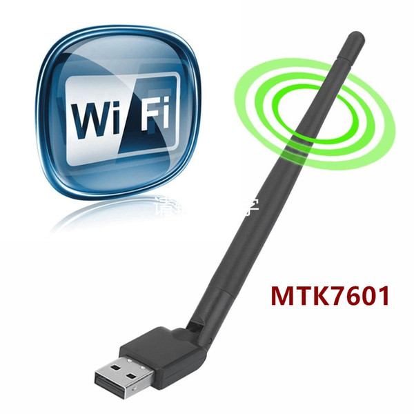 Network Cards Rt5370 USB WiFi Antenna MTK7601 Wireless Network Card USB 2.0 150Mbps 802.11b/g/n LAN Adapter with rotatable Antenna