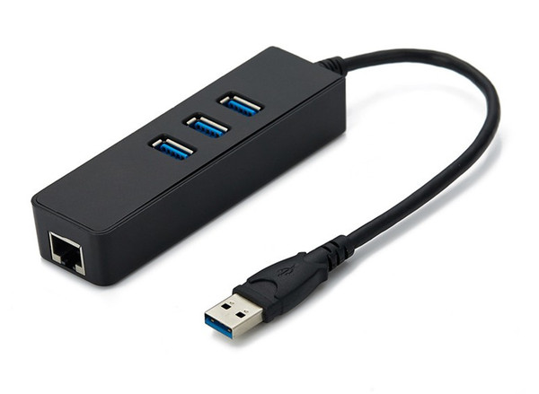 USB 3.0 HUB+ 1000Mbps Gigabit Ethernet USB to RJ45 Lan Network Card Adapter for Windows 7/8/10/Vista/XP Linux PC