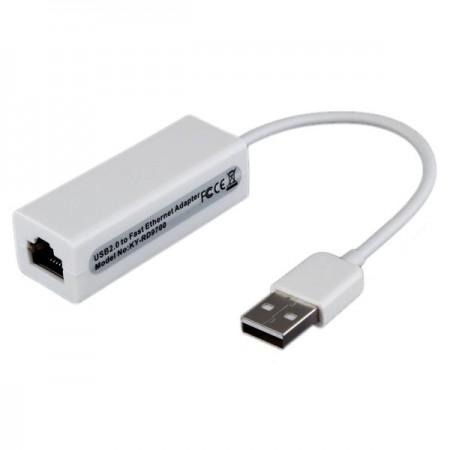 USB 2.0 to Ethernet RJ45 Network LAN Card Adapter 10/100Mbps for XP Win7 Vista