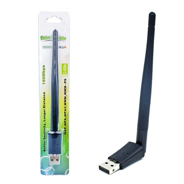 100pcs 2.4G 150Mbps Wireless Adapter Network Card MT7601 USB Wifi Transmitter Set-Top Box Wireless Receiver IEEE 802.11n