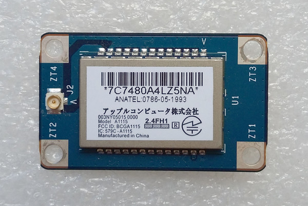 A1115 820-1696-A BT 2.0 922-7289;BCM92046MD 922-9218 Bluetooth Board for A1186 A1224 A1225