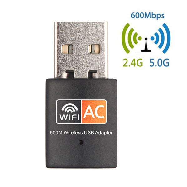 600Mbps USB WiFi Adapter Dual Band 2.4G / 5GHz RTL8811CU Wireless Network Card Mini Lan 600M Wi-fi Adapters 802.11AC Ethernet Receiver