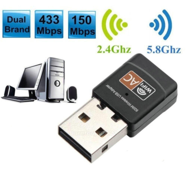 CHIPAL USB Adapter wifi 600MB/S wireless internet access key PC network card Dual Band 5Ghz Lan USB Dongle Ethernet receiver AC