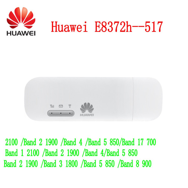 Huawei E8372h-511 LTE FDD Band B1/B2/B4/B5/B17(2100/1900/AWS/850/700/1700) 3G DC-HSPA/UMTS BandB1/B2/B4/B5 MiFi modem stick