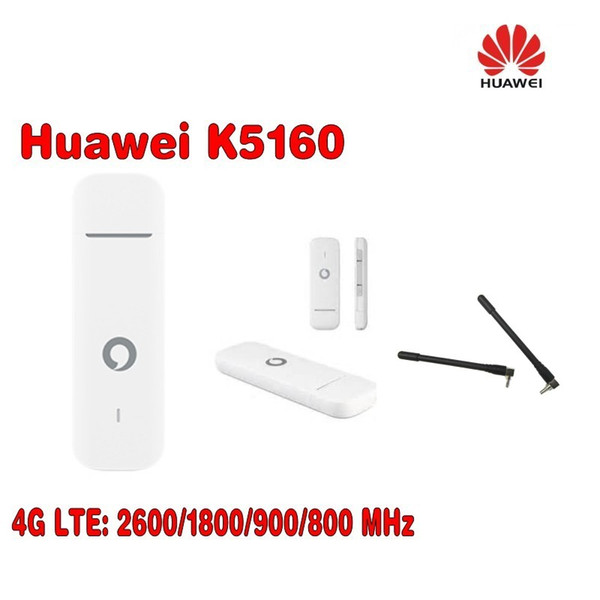 Vodafone K5160 HUAWEI 4G usb dongle 150Mbps Unlocked 4G MODEM Plus 2pcs antenna