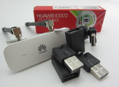 Lot of 1pcs Unlock HUAWEI E3372 E3372h-607 150Mbps 4G LTE USB Modem Dual Antenna ( plus antenna &usb rotation)