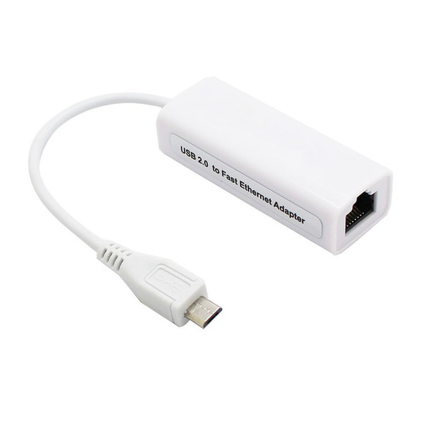 gigabit ethernet adapter Micro USB to RJ45 10/100Mbps laptop ethernet LAN Card Adapter