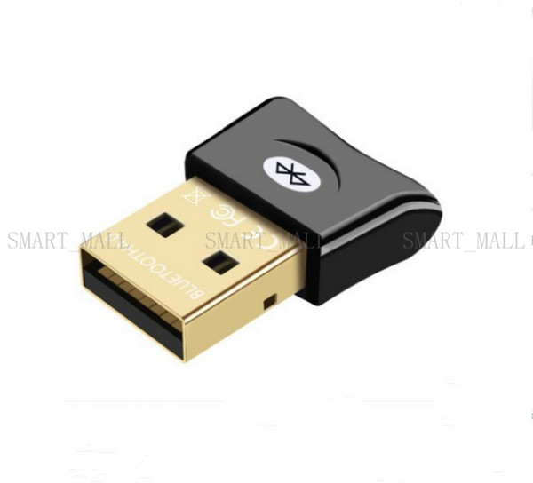 New Black / White Bluetooth 4.0 Dongles Mini USB 2.0/3.0 Bluetooth Dongle Adapters Dual Mode adapter CSR4.0 for Computer Laptop PC