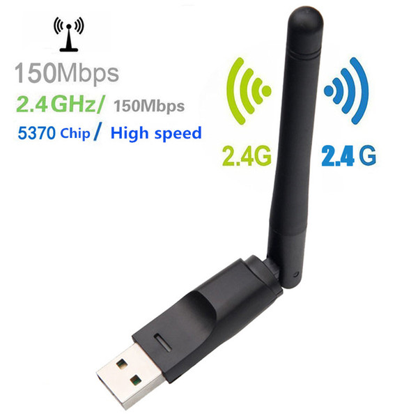 Portable WiFi wireless network card USB Wifi Adapter 360 ° rotatable network card for desktop & laptop wireless wifi signal receiver