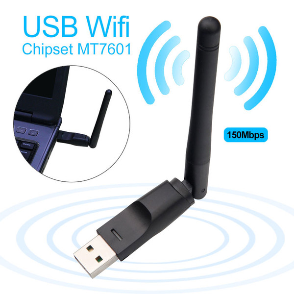 Mini Wireless USB WiFi Adapter Network LAN Card MT7601 150Mbps 802.11n/g/b Network LAN Card Wifi Dongle with package