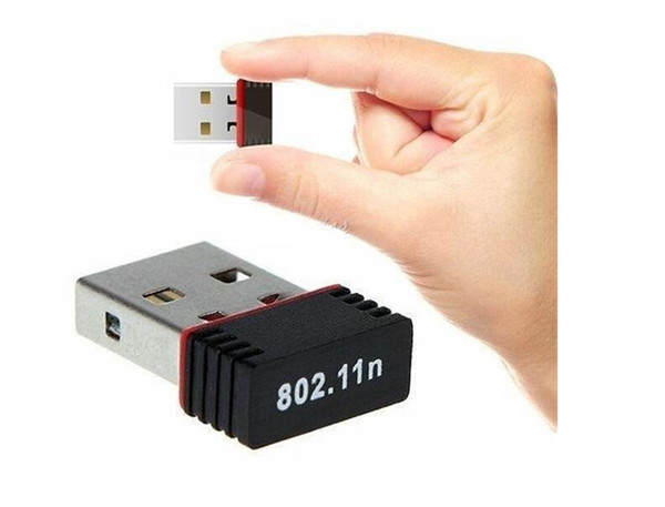 Mini USB wireless network card WiFi signal transmitter /receiver desktop WLAN USB Adapter wireless hot sale in skyl Free Shipping