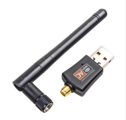 High quality 600Mbps Wifi Adapter Dual Band 2.4G/5.8G Wireless Network Adapter 802.11ac USB Wifi Adapter for Desktop/Laptop/PC