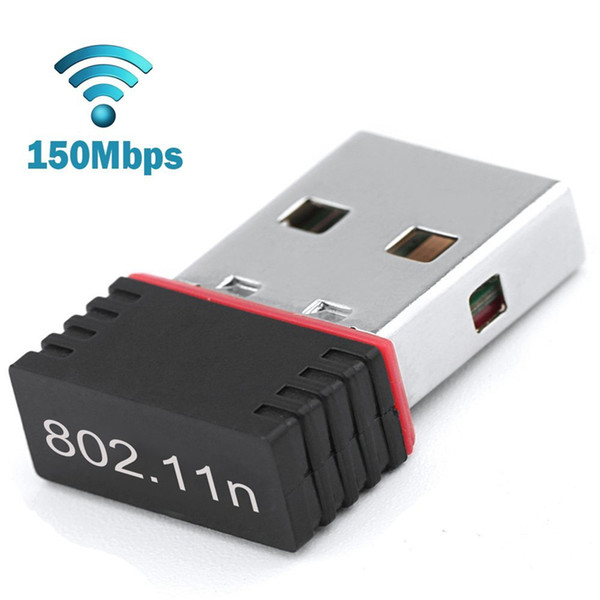 150 Mbps Mini USB WiFi Wireless Adapter LAN 802.11 n/g/b Adapter Nano Network N Fast 150M LAN Adapter For for Desktop Laptop