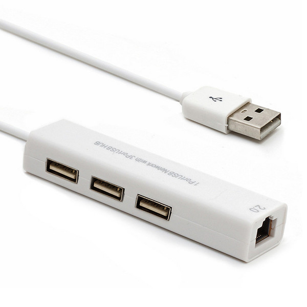 usb to rj45 ethernet with 3 Ports HUB CE Mark For macbook and ultrabook ios android Tablet pc Win 7/8/10