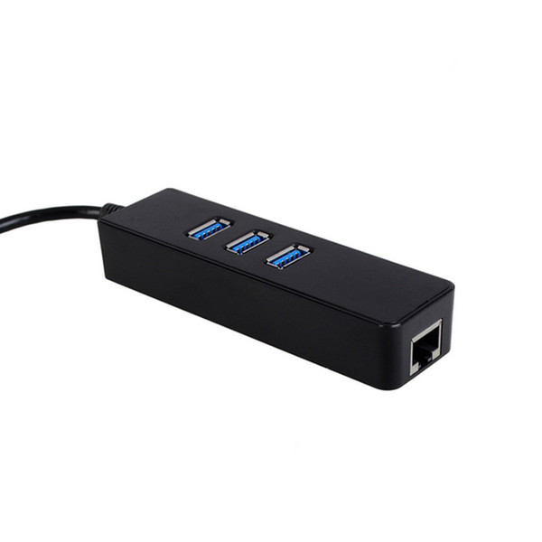 Drive free USB 3.0 network card with 3 port HUB USB to RJ45 network card