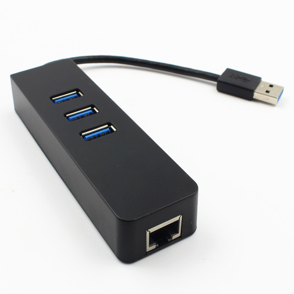 3 Ports USB 3.0 Gigabit Ethernet Lan RJ45 Network Adapter Hub to 1000Mbps Mac PC