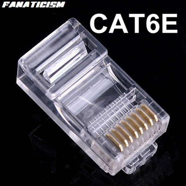 Fanaticism High Quality 8P8C RJ45 RJ-45 CAT6 CAT6E Modular Plug Network Connector Ethernet Lan Cables Modular Connector