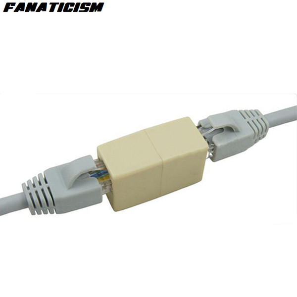 Fanaticism High Qulaity 8P8C RJ-45 CAT5E Newtwork Ethernet Lan Cable Joiner Extension Coupler Connector RJ45 CAT6 CAT6E Extender Plug