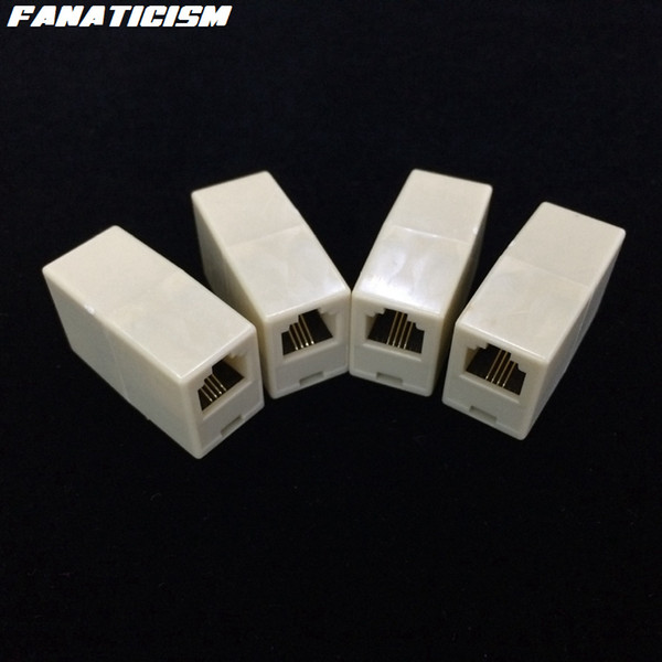 Fanaticism Top Quality Telephone Cable Extender Modular Plug 6P4C 6P2C RJ11 Connector Cable Joiner Extension Converter Coupler