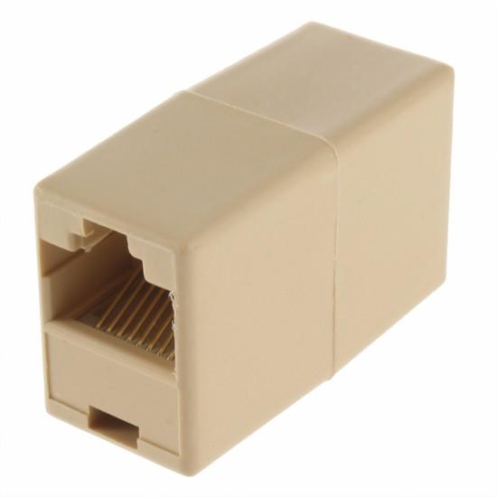 8P8C RJ45 Female to RJ45 Female for CAT5 Network Cable Connector Adapter Extender Plug Coupler Joiner Couplers 600