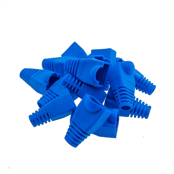 5000pcs RJ45 blue boot for Connector Cat 5 5e 6 RJ45 Plug Cap Ethernet Network