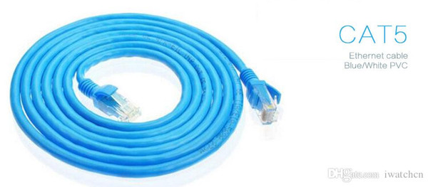 Different length Patch Cable EIA/TIA-568B Category Cat5E Network Ethernet LAN Cable with golden coating Crystal RJ45 Environmental PVC