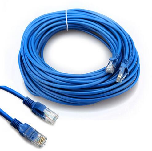 Network Cable 50FT Patch Cable Cat5E Network Ethernet LAN Cable CAT5 5E Blue