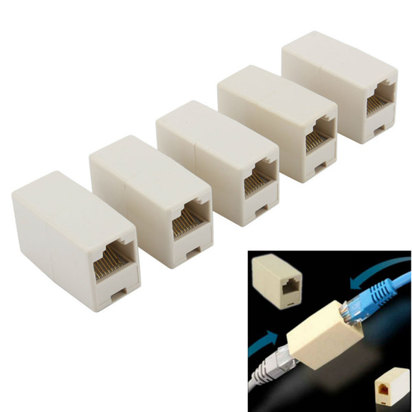 Freeshipping 50pcs/lot High quality Newtwork Ethernet Lan Cable Coupler Connector RJ45 CAT 5 5E Extender Plug