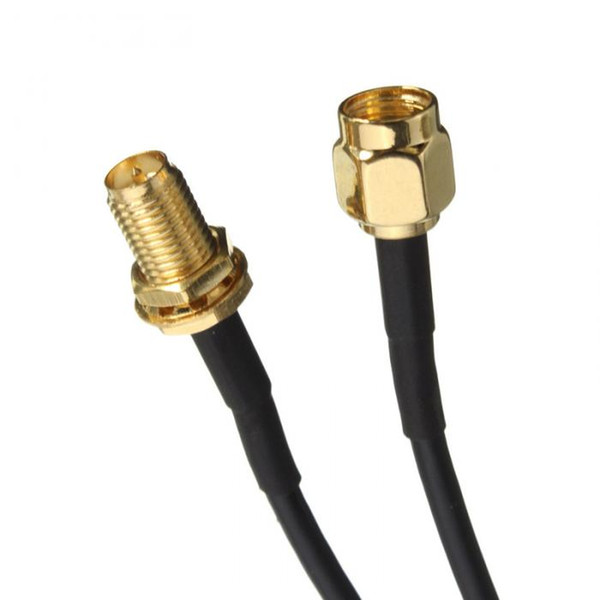 3M 10FT Black RP-SMA Coaxial Extension Cable for WiFi LAN WAN Router Antenna XXM