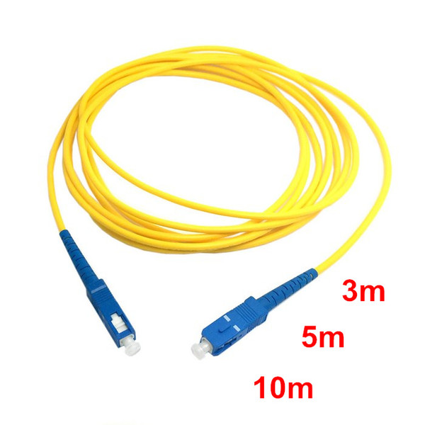 SC to SC Fiber Patch Cord Jumper Cable SM Simplex Single Mode Optic for Network 3m 5m 10m 10ft 16ft 33ft