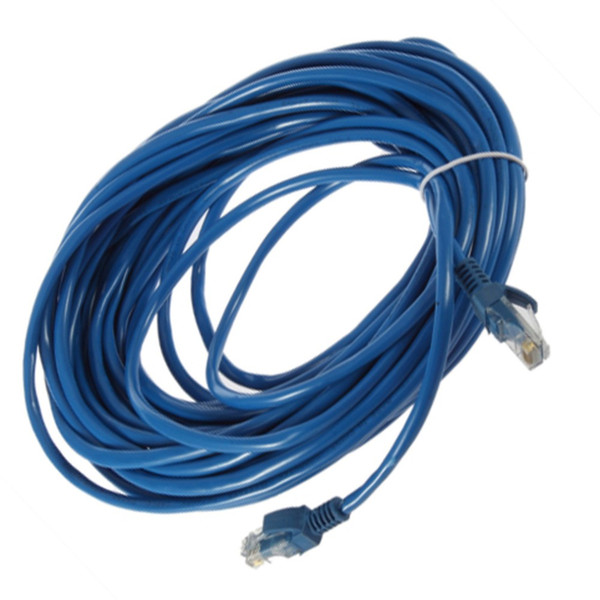 50FT 15M RJ45 CAT5 CAT5E Ethernet Network Lan Router Patch Cable Cord Blue 15M Brand New