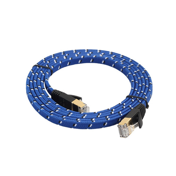 1.8m High quality CAT7 Ethernet Internet Network Patch LAN Flat Cable Cord For Computer Laptop