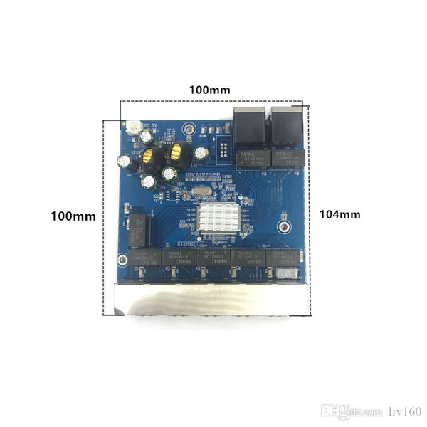 Industrial Ethernet Switch Module 5 Ports Unmanaged10/100/1000mbps PCBA board OEM Auto-sensing Ports PCBA board OEM